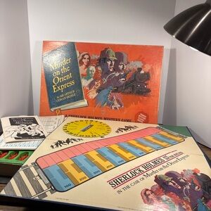 Vintage 1967 Sherlock Holmes Murder on the Orient Express Board Game